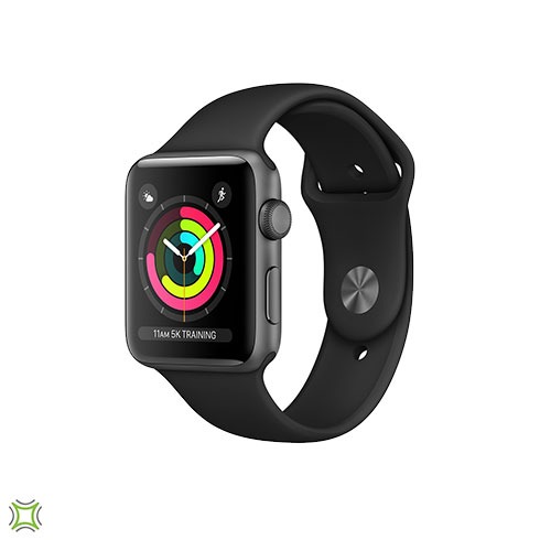 Apple Watch Series 3 38MM Space Gray - Black Sport Band