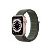 Apple-Watch-Series-6-42MM-Gold-Aluminum-GPS---Sport-Loop-Inverness-Green