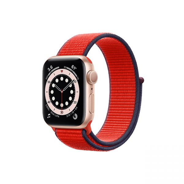 Apple-Watch-Series-6-42MM-Gold-Aluminum-GPS---Sport-Loop-Red