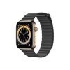 Apple-Watch-Series-6-42MM-Gold-Stainless-Steel-GPS-+-Cellular---Leather-Loop-black