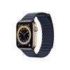 Apple-Watch-Series-6-42MM-Gold-Stainless-Steel-GPS-+-Cellular---Leather-Loop-diver-blue