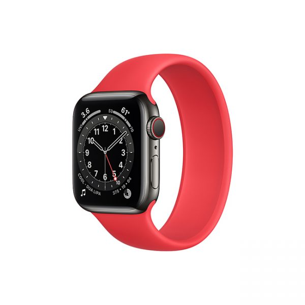Apple-Watch-Series-6-42MM-Graphite-Stainless-Steel-GPS-+-Cellular---Solo-Loop-red