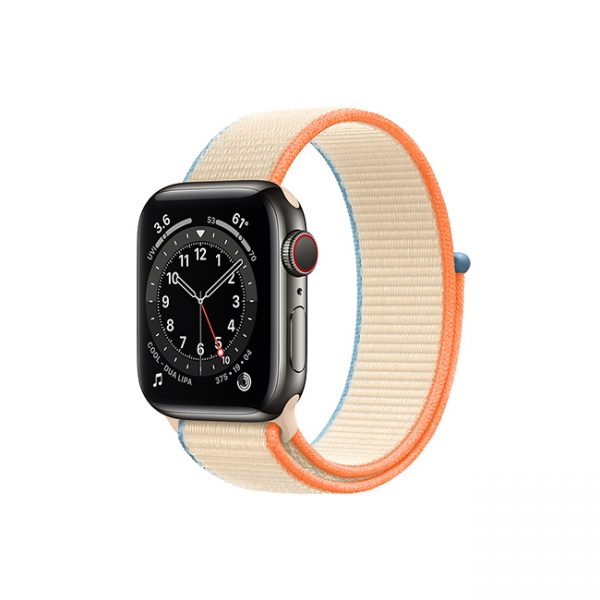 Apple-Watch-Series-6-42MM-Graphite-Stainless-Steel-GPS-+-Cellular---Sport-Loop-cream