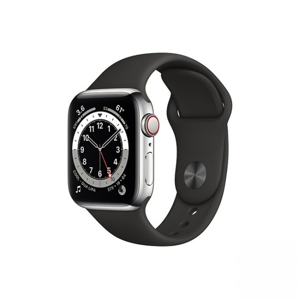 Apple-Watch-Series-6-42MM-Silver-Stainless-Steel-GPS-+-Cellular---Sport-Band-black