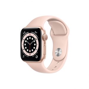 Apple-Watch-Series-6-42mm-Gold-Aluminum-GPS---Pink-Sand-Sport-Band