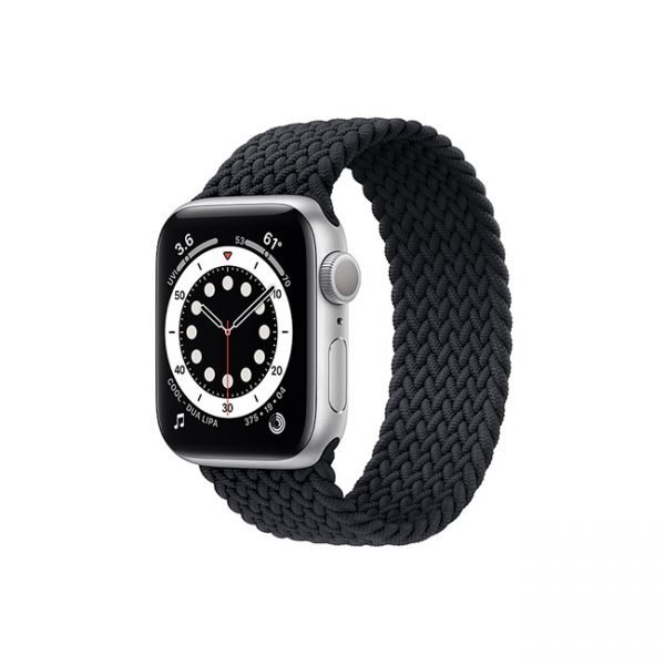 Apple-Watch-Series-6-42mm-Silver-Aluminum-GPS---Braided-Solo-Loop-Charcoal