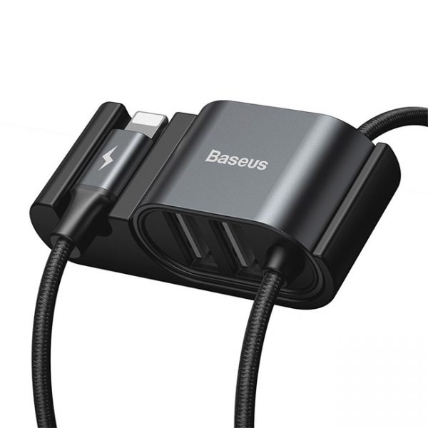 Baseus-Special-Data-Cable-for-Car-Backseat-Lightning-+-Dual-USB-Hub-2