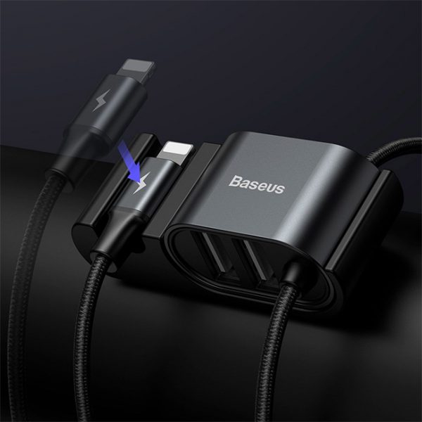 Baseus-Special-Data-Cable-for-Car-Backseat-Lightning-+-Dual-USB-Hub-6