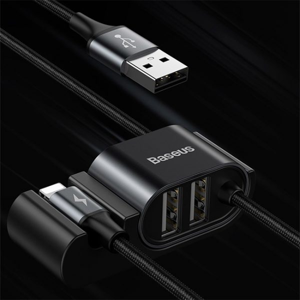 Baseus-Special-Data-Cable-for-Car-Backseat-Lightning-+-Dual-USB-Hub-7