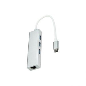 Type-C-to-RJ45-Ethernet-Port-+-3-Port-USB-Hub-Adapter