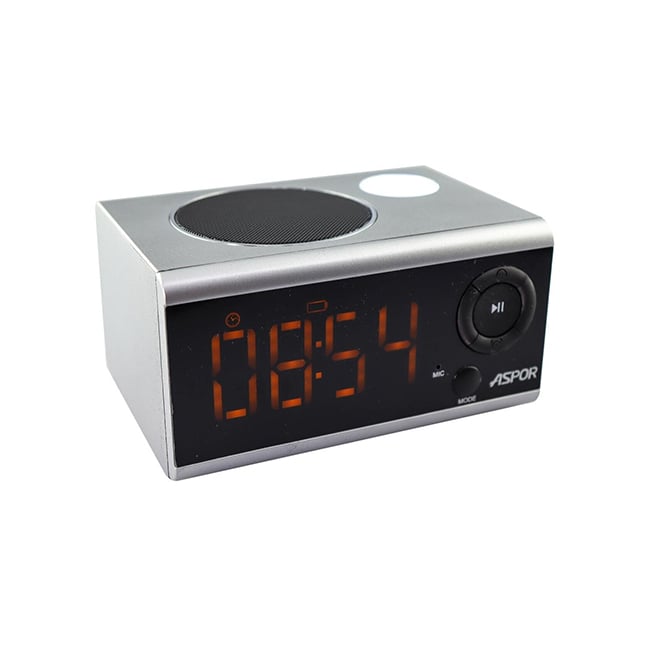 Aspor A659 Bluetoth Soundbox with Alarm Clock