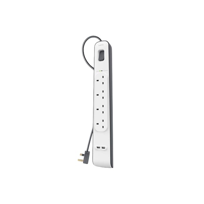 Belkin SurgePlus Surge Protector 2 USB + 4-Outlet Surge Protection Strip
