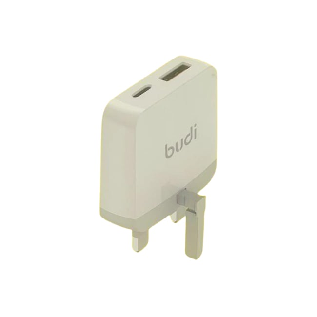 Budi 18W USB QC3.0 + Type-C PD 3 Pin Charger