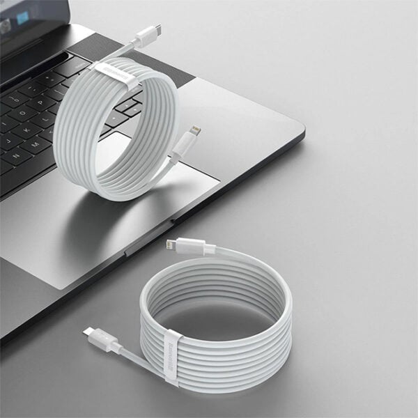 Baseus Simple Wisdom 20W Type-C to Lightning Cable Kit (2 PCS) - Image 3