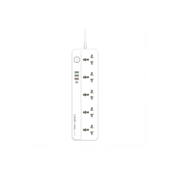 LDNIO SC5415 5 Power Socket 2500W 3 USB + 1 PD Extension Power Cord