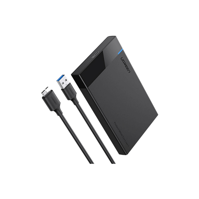 UGREEN 30848 2.5″USB 3.0 to Sata III External Hard Drive Enclosure with 3.0 USB Cable