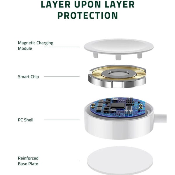 Green Lion 2 in 1 Magnetic Wireless Charging Cable - Image 2
