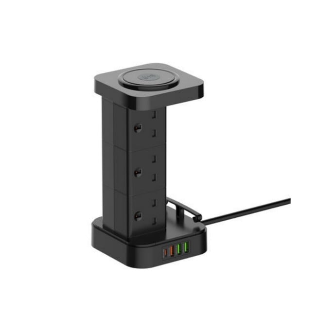 LDNIO SKW6457 6 Outlet USB Tower Extension Power Socket
