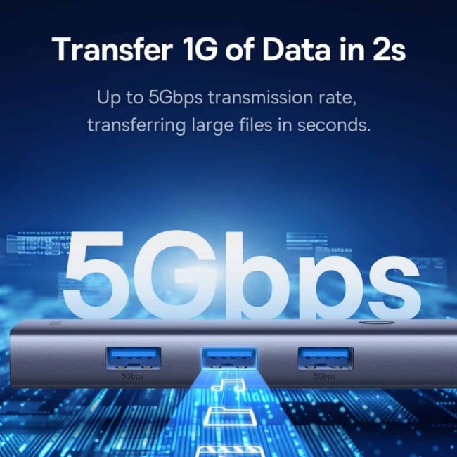 Baseus UltraJoy Series 7 Port Type-C to HDMI 4K@60Hz x 1, VGA x 1, USB 3.0 x 4, PD x 1 USB-C Hub Adapter