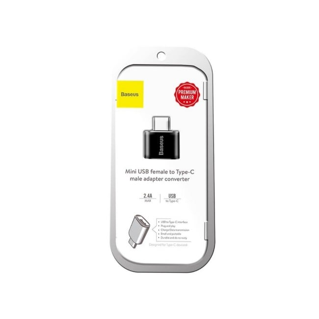 Baseus Mini USB Female to Type-c Male Adapter