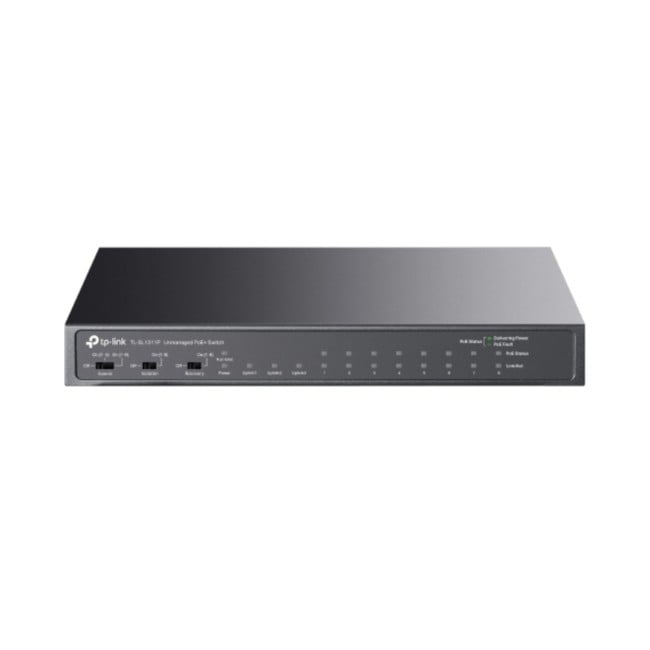 TP-Link TL-SL1311P | 8-Port 10/100Mbps + 3Port Gigabit Switch with 8-Port PoE+