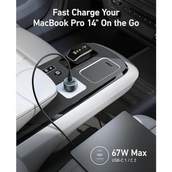 Anker 535 67W Car Charger with USB-C Cable - Image 3