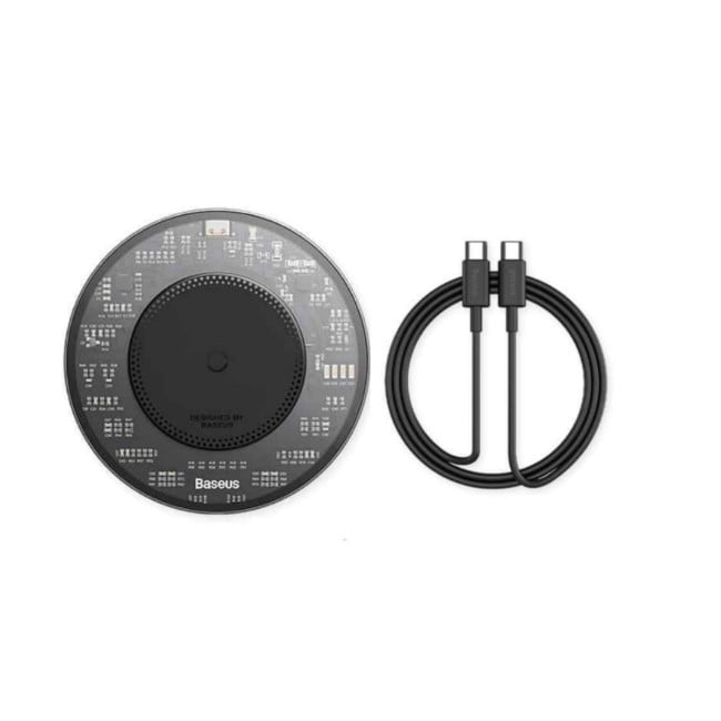 Baseus Simple 2 15W Wireless Charger with Type-C Cable