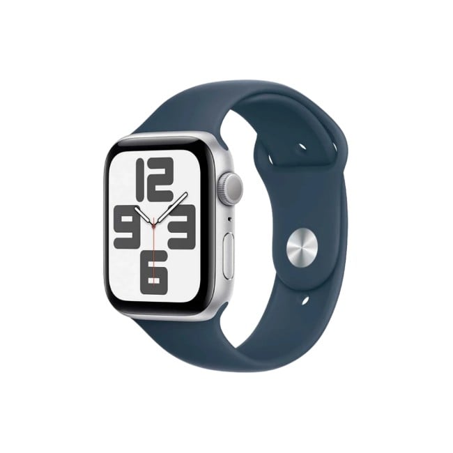 Apple Watch SE 2nd Gen 40MM Silver Aluminum GPS – Storm Blue Sport Band