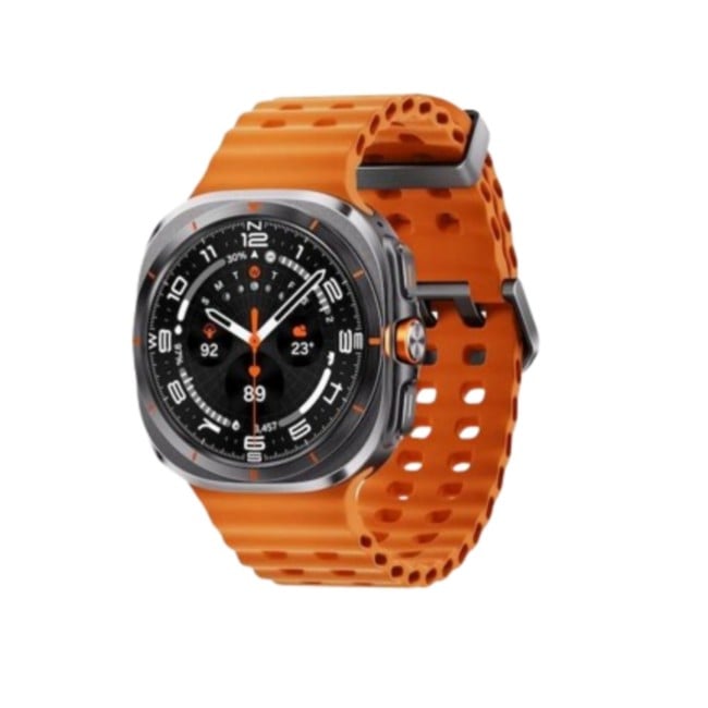 Samsung Galaxy Watch Ultra 47MM  Titanium Gray  - Orange Marine Band