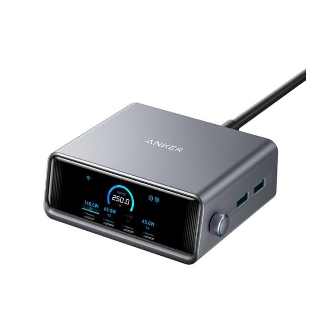 Anker A2345241 Prime Charger, 250W 6-Port GaN Charging Station