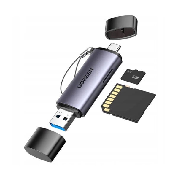 UGREEN CM185 50706 2-in-1 USB-C & USB 3.0 SD/TF Card Reader - Image 4