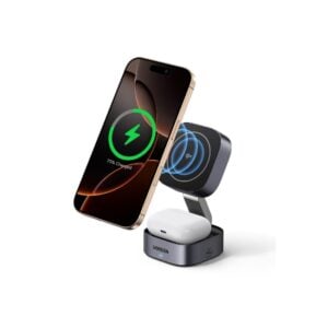 UGREEN 35316 MagFlow 2-in-1 15W Qi2 Wireless Charger