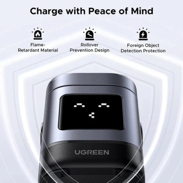 UGREEN 45775 Uno 2 in 1 15W Wireless Charger - Image 2
