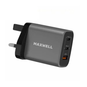 Maxwell 67W Hyper Boost 2 PD + 1 USB A - 3 Ports Fast Wall Charger