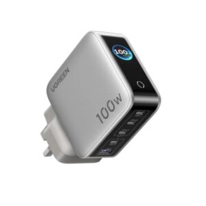 UGREEN 65621B 100W Nexode Pro 5-Port GaN Fast Charger with Smart Display
