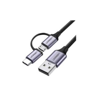 UGREEN 30875 USB Micro USB + USB-C Data Cable