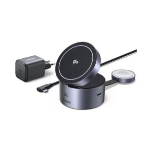 UGREEN 65148 3-in-1 25W Qi2 Magnetic Wireless Charger With EU 45W Charger