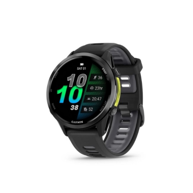 Garmin Forerunner 970 47mm Carbon Grey DLC Titanium - Black And Translucent Whitestone Smart Watch