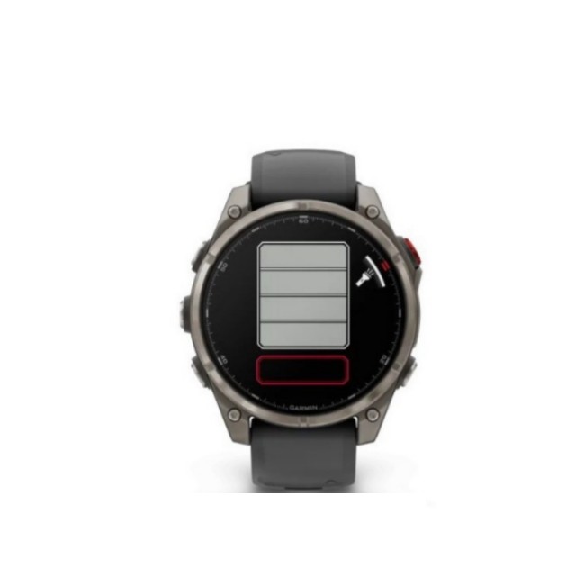 Garmin Fenix 8 Pro AMOLED 47mm Sapphire Titanium - Graphite/Black Silicone Smart Watch - Image 2