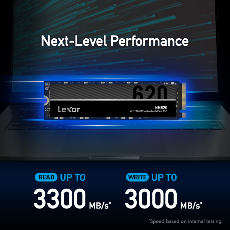 Lexar NM620 M.2 2280 512GB PCIe NVMe Internal SSD - Image 3