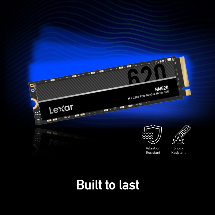 Lexar NM620 M.2 2280 512GB PCIe NVMe Internal SSD - Image 2