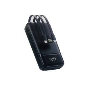 Aspor A316 22.5W 20000mAh Fast Charging Power Bank with Built-in Cables