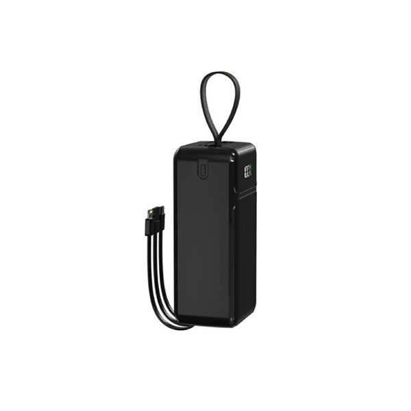 Aspor A318 22.5W 40000mAh Fast Charging Power Bank with Built-in Cables