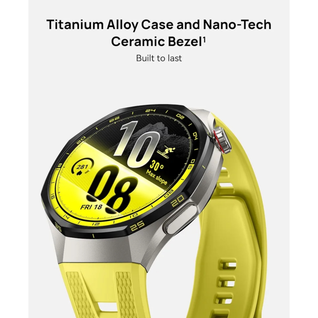 Huawei Watch GT 7 Pro 46MM - Titanium/Silver - Yellow - Image 3