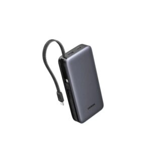 UGREEN 55985B 30W Digital Display 20000mAh Fast Charging Power Bank with Built-in Dual Type-C Cable