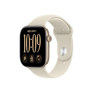 Apple Watch Series 12 46MM Light Gold Aluminum GPS – Sand Sport Band