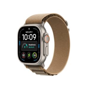 Apple Watch Ultra 4 49MM Natural Titanium GPS + Cellular – Desert Alpine Loop Band