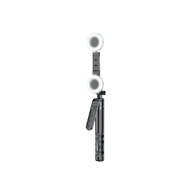 Plokama Live-P10 Pro Selfie Stick Tripod With LED Fill light And Bluetooth Remote