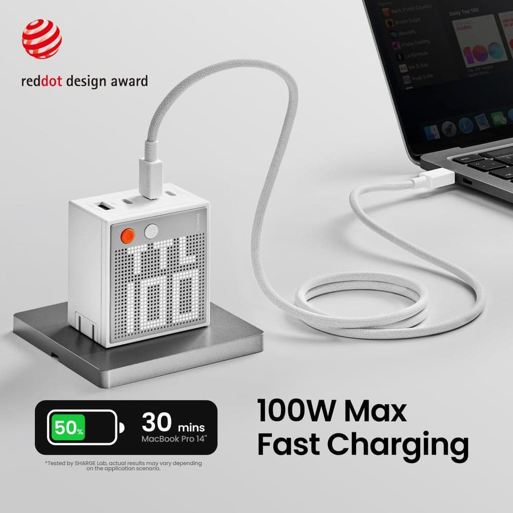 Sharge Pixel 100 100W Multi-Port Adapter Charger