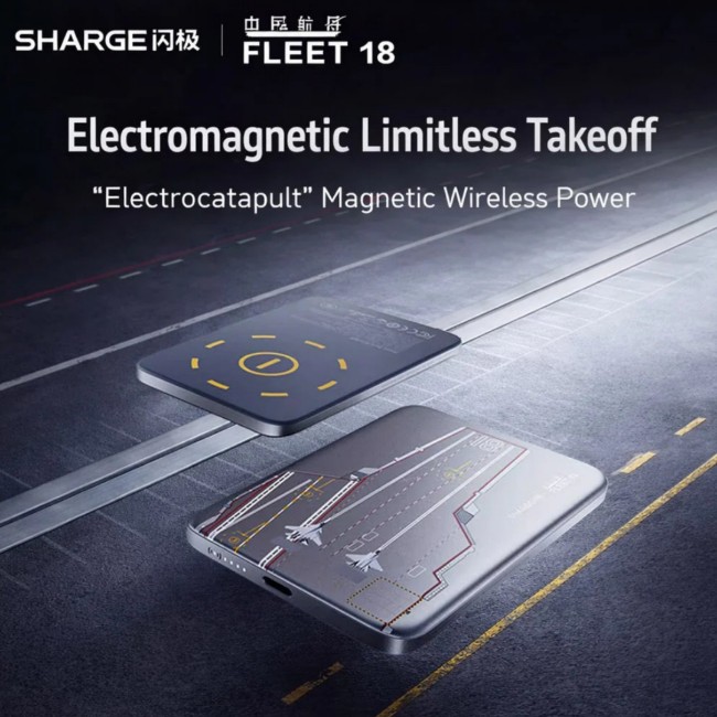 Sharge M6 20W Magnetic Qi2 Wireless 5000mAh Power Bank